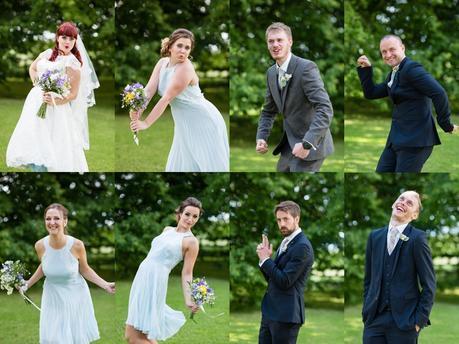 Barmbyfield Barn Wedding Photographer Silly Wedding Party Photos