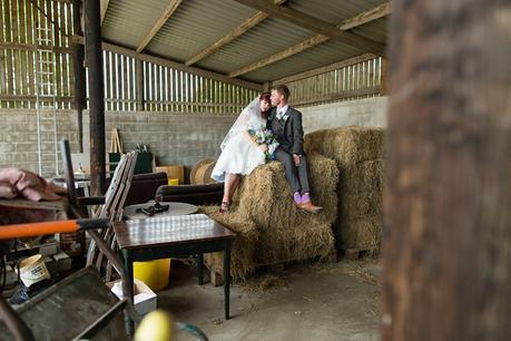Barmbyfield Barn Wedding Photography Quirky Relaxed Informal Bride and Groom Portraits