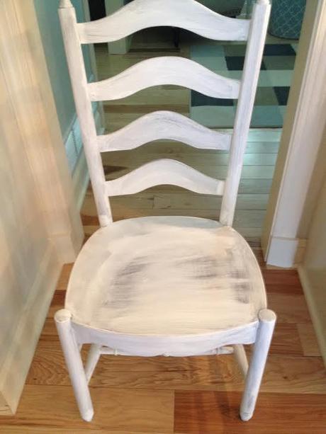 This is what one coat looks like on the chair.