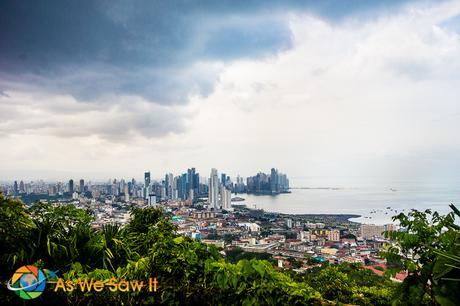 View of Panama City from the top of Ancon Hill/