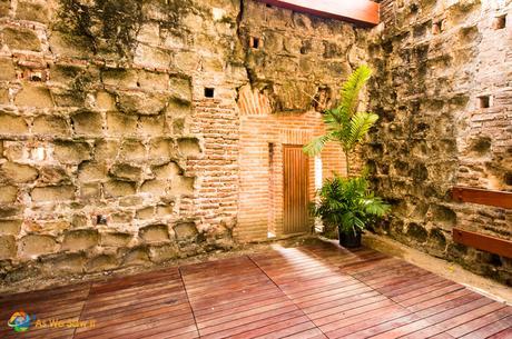 Inside of the church showing the great condition the ruins are in.