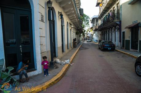 Streets of Casco Viejo are easily walked.