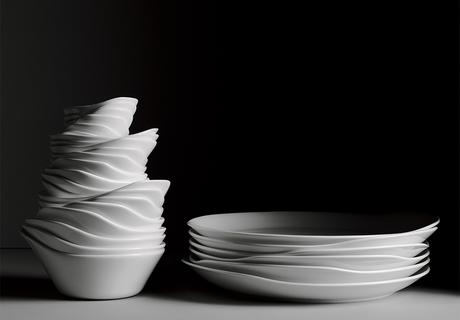 Turkish designer Tamer nakisci with Relax tabletop collection in bone china