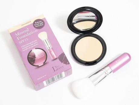 Thin Lizzy Mineral Foundation spf 15 kabuki mineral fiber brush set oriental doll