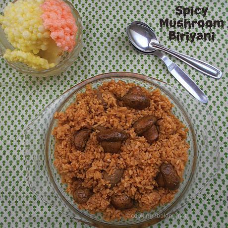 Spicy Mushroom Biriyani
