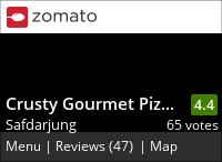 Click to add a blog post for Crusty Gourmet Pizzas & More on Zomato