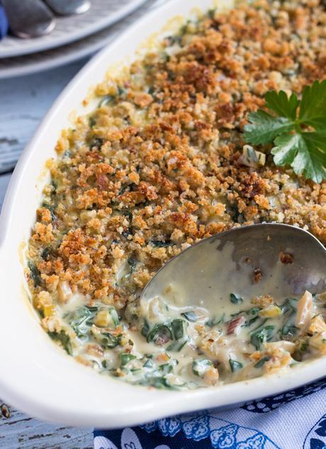 Creamy Silverbeet Gratin