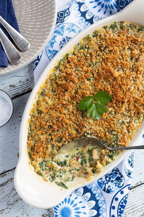 Creamy Silverbeet Gratin