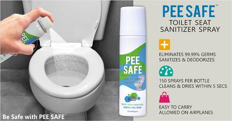 Pee Safe Toilet Sanitizer and Multi-use wipes