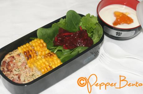 Summer Quiche Salad Bento Lunch Box