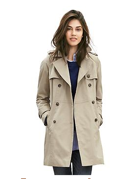 Double-breasted trench | BananaRepublic.com