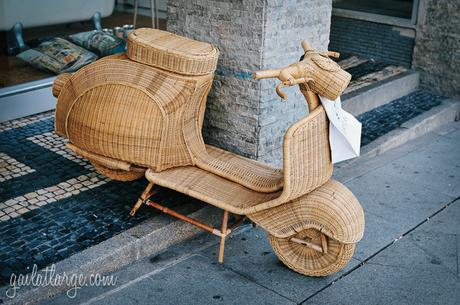 wicker scooter (Porto, Portugal)