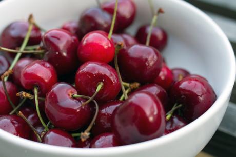 Bing Cherry-Almond Creme Cheese Tart