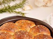 Eggless Rosemary Garlic Dinner Rolls #BreadBakers