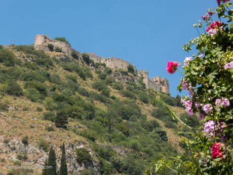 Mystras, Greece, from the town below