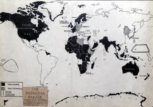 Map of Clarence Streit's proposed federal union.