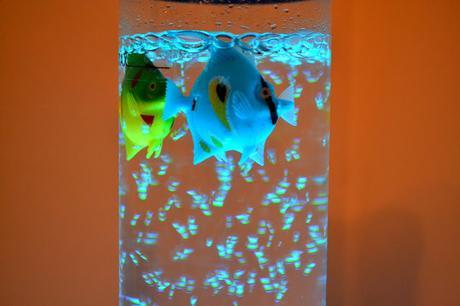 Value Lights bubble lamp with 5 fish