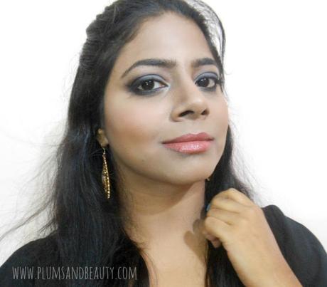 Grey Smokey Eyes + Nude Lips feat. Maybelline Color Show Lipstick Iced Coral | Day 1