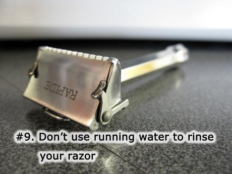 razor shaving water saving tips how to conserve bathroom sink close shave