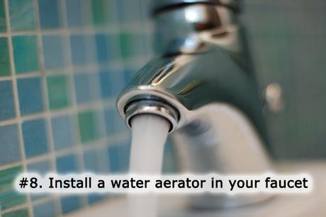 water faucet aerator how to save water conservation efficient tips bathroom