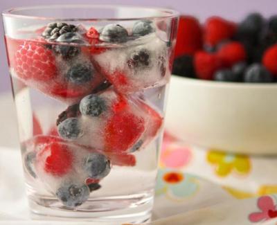 fruity ice cube