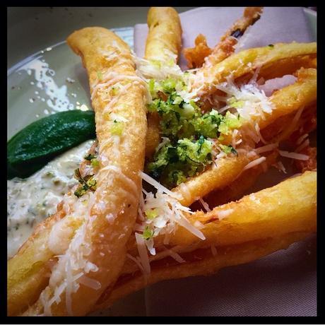 Leek tempura crockers folly london review food drink glasgow foodie explorers