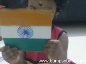Indian Flag DIY with your Toddler this Independence Day