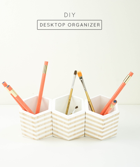 Hexagonal Desktop Organizer for Sugar & Cloth | Francois et Moi