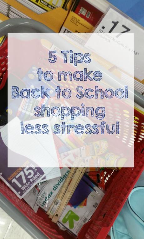 5 Tips to Make back to school shopping less stressful #MomBTS #ad