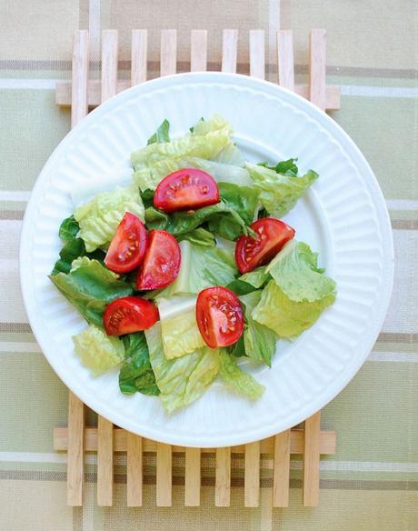 Slender Bacon, Lettuce and Tomato Salad with Avocado Ranch Dressing