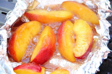 BBQ Cinnamon Caramel Nectarines