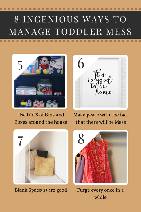 8 Ingenious ways to manage Toddler Mess