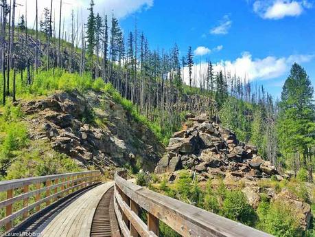 Myra Canyon scenic cycle route in Kelowna