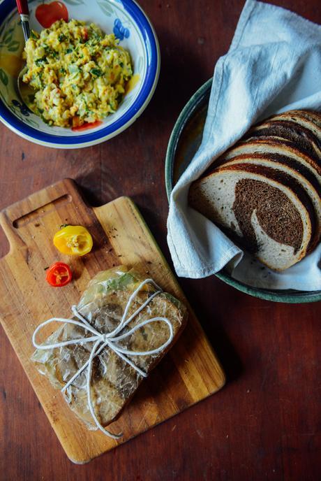 Egg Salad Sandwiches for a Picnic at a Vintage Car Show // www.WithTheGrains.com