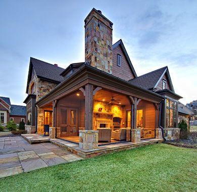 gorgeous outdoor entertainment area