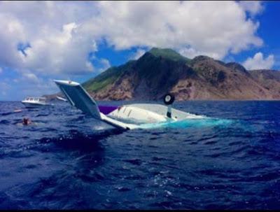 A FedEx Cargomaster aircraft crashed into the waters near a Caribbean Island