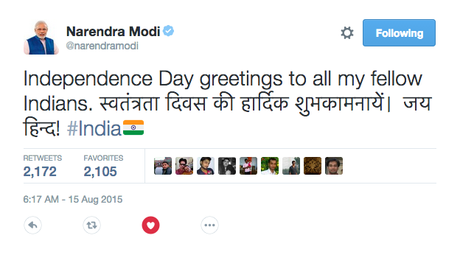 Twitter Celebrates India’s Independence Day