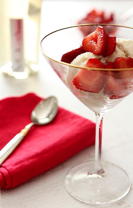 Strawberry and Prosecco Float