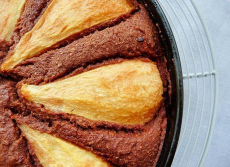 Chocolate and Pear Torte - Gluten free and so very tasty