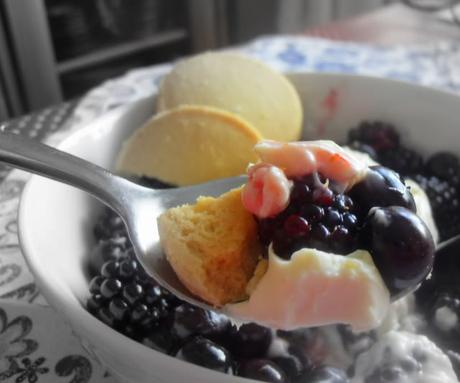 Cheesecake Cream Topped Summer Berries