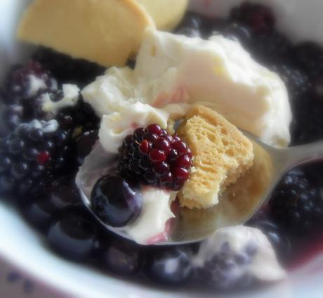 Cheesecake Cream Topped Summer Berries