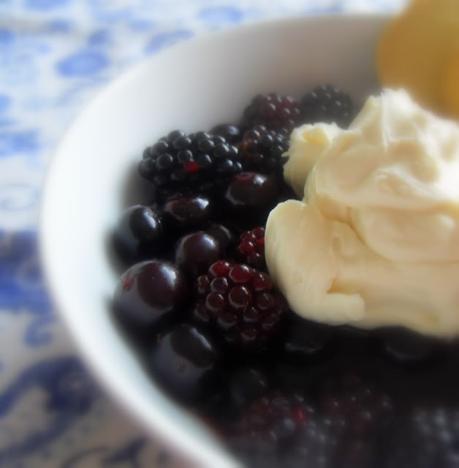 Cheesecake Cream Topped Summer Berries