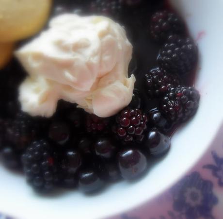 Cheesecake Cream Topped Summer Berries