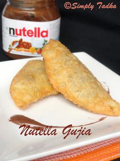 Nutella Gujiya/ Nutella Turnover