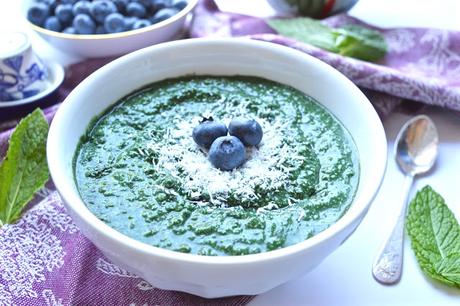 Mint Smoothie Breakfast Bowls (Paleo, SCD, Dairy Free, No Added Sweetener)