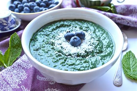 Mint Smoothie Breakfast Bowls (Paleo, SCD, Dairy Free, No Added Sweetener)