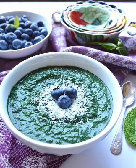 Mint Smoothie Breakfast Bowls (Paleo, SCD, Dairy Free, No Added Sweetener)