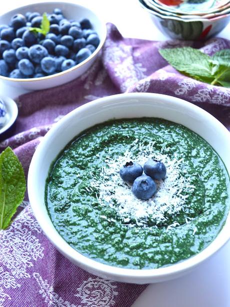 Mint Smoothie Breakfast Bowls (Paleo, SCD, Dairy Free, No Added Sweetener)