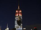 Face Blood-thirsty Hindu Demon Projected Empire State Building