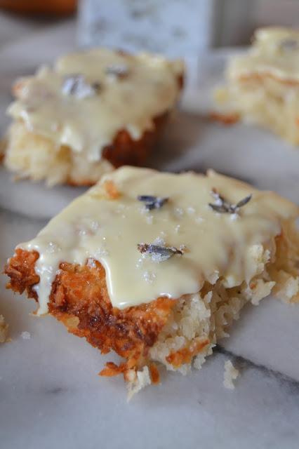 lemon lavender coconut bars